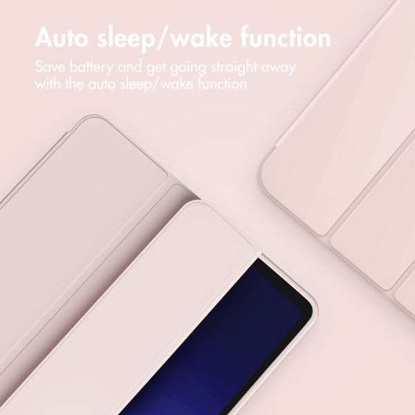 Accezz Cover a libro in silicone Smart Samsung Galaxy Tab A9 Plus - Rosa