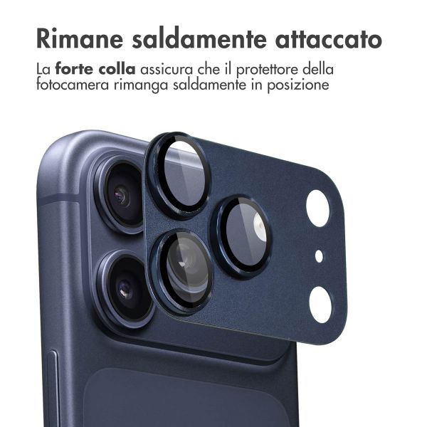 imoshion Protezione fotocamera in Vetro 2 Pezzi Apple iPhone 17 Pro - Deep Blue