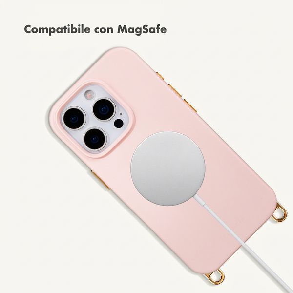 Selencia Cover posteriore Rivièra con MagSafe con ganci rimovibili Apple iPhone 15 Pro - Sorbet Pink