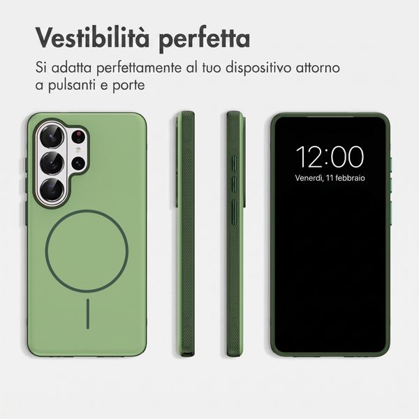 imoshion Cover posteriore Color con Thin MagSafe Ring Samsung Galaxy S26 Ultra - Verde scuro