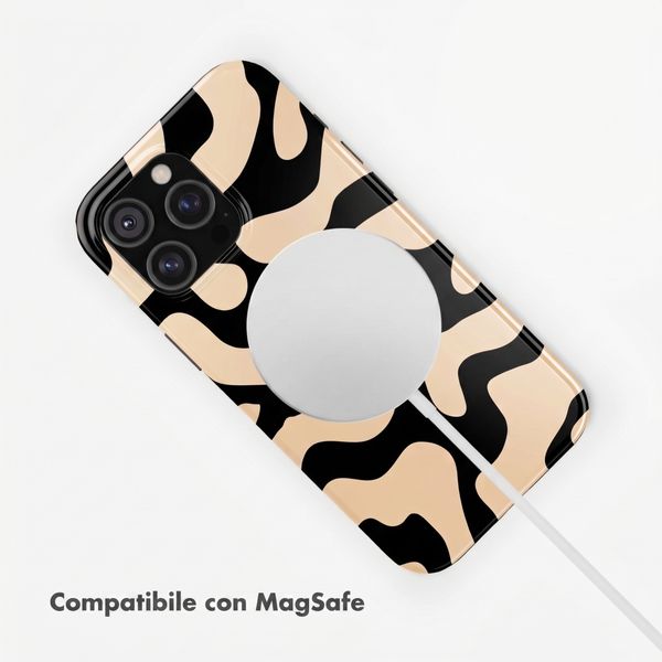 Selencia Cover posteriore Vivid con MagSafe Apple iPhone 18 Pro Max / 17 Pro Max - Art Wave Black