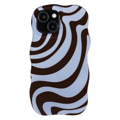 Selencia Cover Vivid Wavy con MagSafe Apple iPhone 15 - Dream Swirl Chocolate