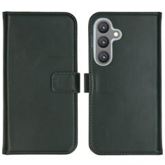 Selencia Cover a libro in vera pelle Samsung Galaxy S24 - Verde