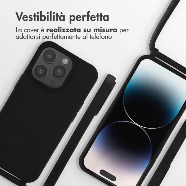 imoshion Cover in Silicone con Cordino Apple iPhone 14 Pro - Nero