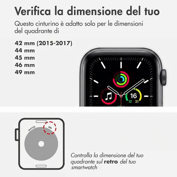 Apple Cinturino Nike Sport Apple Watch | 44/45/46/49 mm - Taglia M/L - Magic Ember
