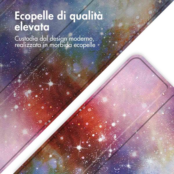 imoshion Cover Trifold Design Samsung Galaxy Tab S10 Plus / Tab S9 FE Plus / Tab S9 Plus - Space