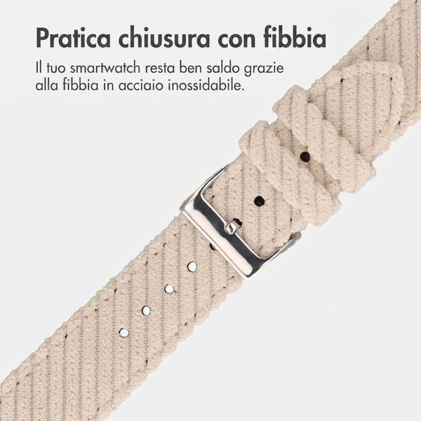 imoshion Cinturino in velluto a coste Apple Watch | 38/40/41/42 mm - Beige