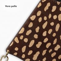 Selencia Nova cover posteriore in vera pelle con portacarte Samsung Galaxy S25 - Fawn Chic