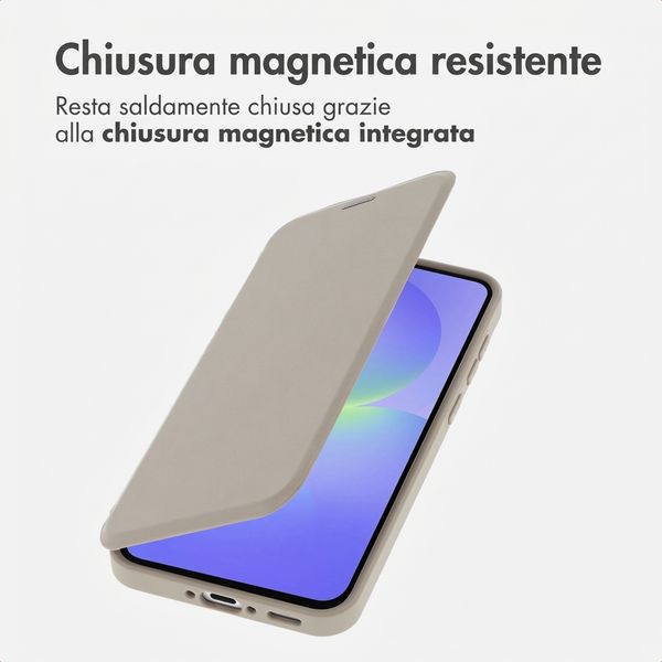imoshion Bookcase trasparente con MagSafe Samsung Galaxy A37 (5G) - Beige