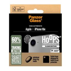 PanzerGlass Protezione Fotocamera Hoops Optic Rings per Apple iPhone 17e / 16e - Trasparente