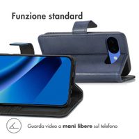 imoshion Cover a libro di Lusso Google Pixel 10a - Blu scuro