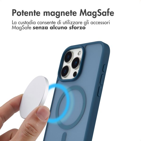 imoshion Cover posteriore Color Guard con MagSafe Apple iPhone 15 Pro Max - Blu scuro