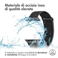 imoshion Cinturino milanese magnetico Apple Watch | 44/45/46/49 mm - Taglia M - Nero