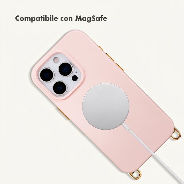 Selencia Cover posteriore Rivièra con MagSafe con ganci rimovibili Apple iPhone 16 Pro - Sorbet Pink
