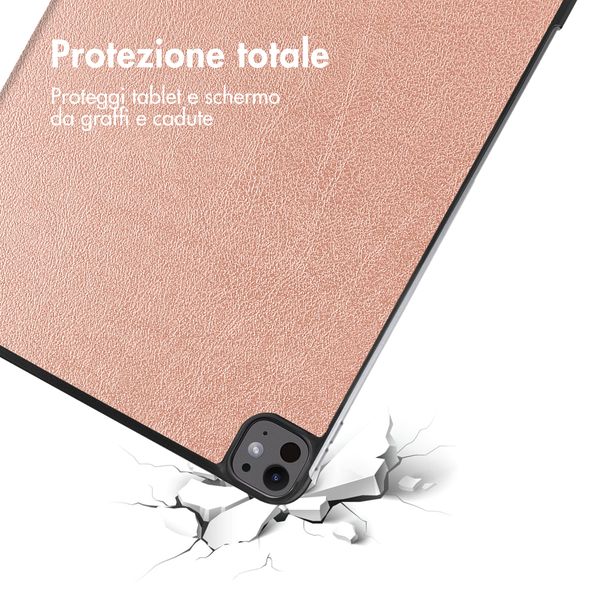 imoshion Cover a libro Trifold Apple iPad Pro 13 (2025) M5 / (2024) M4 - Oro rosa