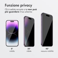 Accezz Vetro temperato privacy + Applicatore Apple iPhone 17e / 16e / 14 / 13 / 13 Pro