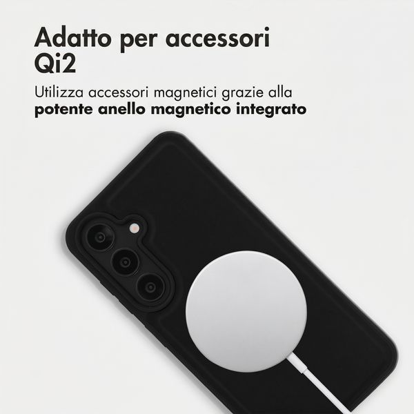 Accezz Backcover Edge con MagSafe Samsung Galaxy S25 - Nero