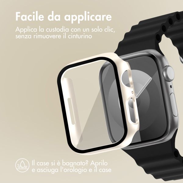 imoshion Cover rigida integrale Apple Watch 7 / 8 / 9 - 45 mm - Luce stellare
