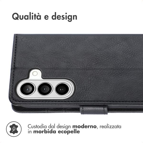 imoshion Cover a libro di Lusso Samsung Galaxy S26 Plus - Nero