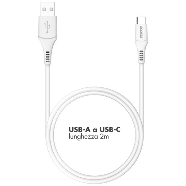 Accezz Cavo USB-C a USB – 2 metri – Bianco
