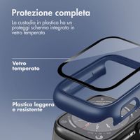 imoshion Cover rigida integrale Apple Watch 7 / 8 / 9 - 45 mm - Blu scuro
