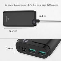 imoshion Powerbank - 20.000 mAh - Quick Charge e Power Delivery - Nero