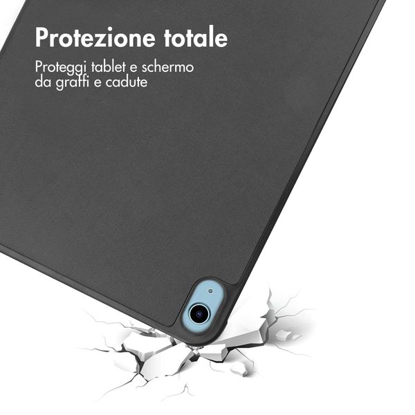 imoshion Cover a libro Trifold Apple iPad 11 (2025) 11 pollici A16 / iPad 10 (2022) 10.9 pollici - Nero