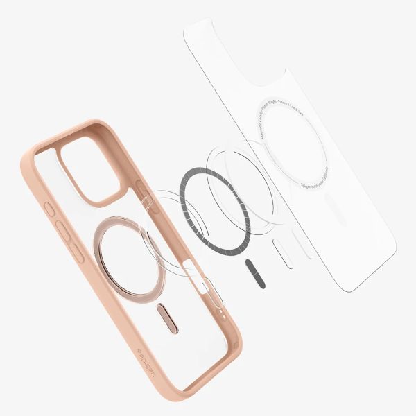 Spigen Cover Posteriore Ultra Ibrida con MagSafe Apple iPhone 16 Pro Max - Titanio Rosa
