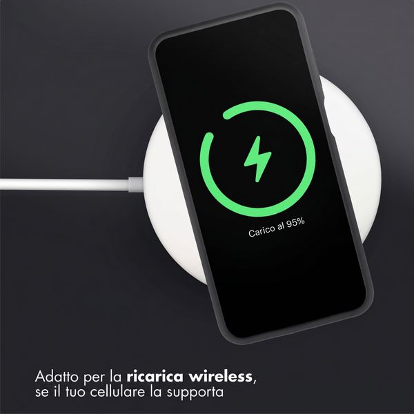 Accezz Cover Posteriore in Silicone Liquido Samsung Galaxy A27 (5G) - Nero