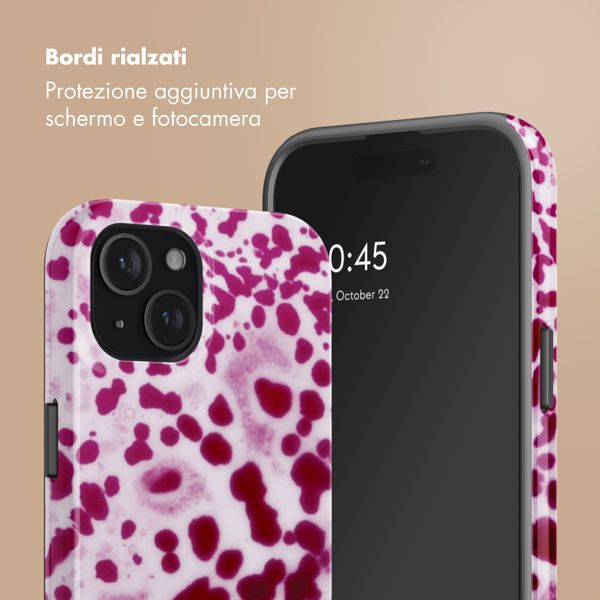 Selencia Cover posteriore Vivid con MagSafe Apple iPhone 15 - Cosmic Orchid