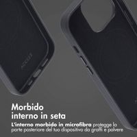 Accezz Cover in Pelle con MagSafe Apple iPhone 14 Pro - Onyx Black