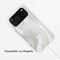 Selencia Cover posteriore Vivid con MagSafe Apple iPhone 18 Pro / 17 Pro - Desert Waves Beige