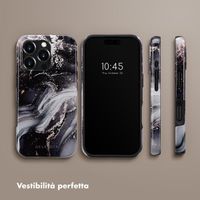Selencia Cover posteriore Vivid con MagSafe Apple iPhone 16 Pro - Chic Marble Black
