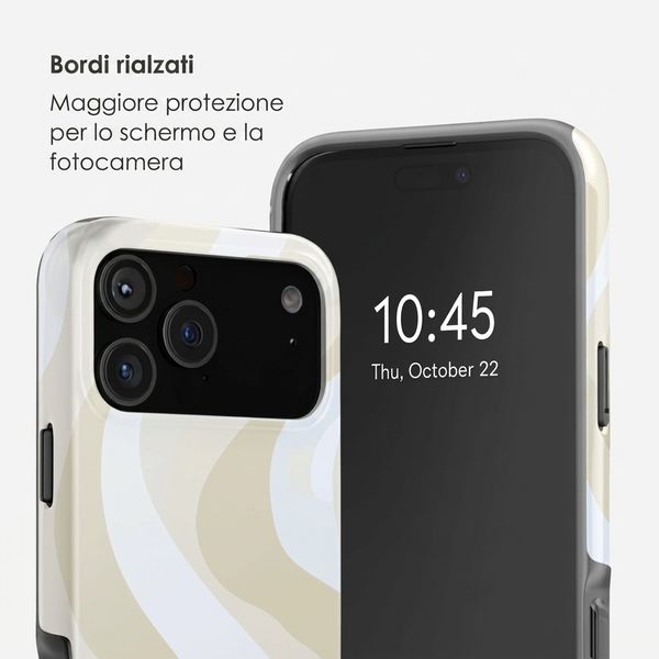 Selencia Cover Posteriore Vivid Apple iPhone 18 Pro - Desert Waves Beige