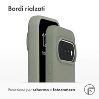 Accezz Cover in silicone liquido con MagSafe Google Pixel 11 / 11 Pro / 10 / 10 Pro - Cooper Green