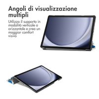 imoshion Cover Trifold Design Samsung Galaxy Tab A11 Plus / A9 Plus - Flower Tile