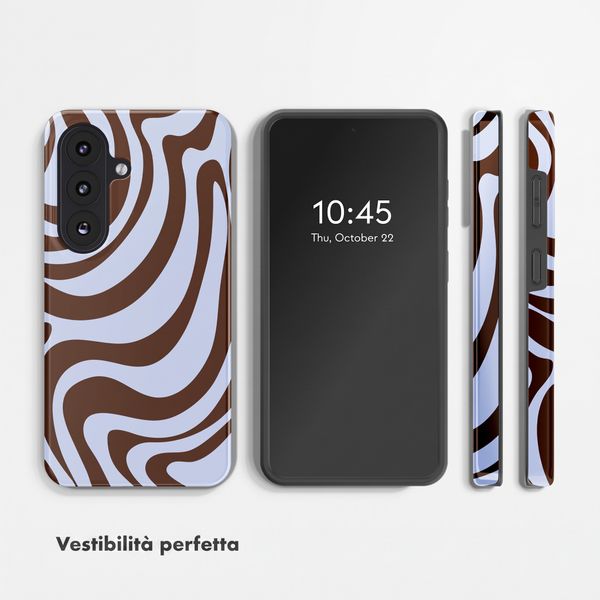 Selencia Cover posteriore Vivid con MagSafe Samsung Galaxy S26 FE - Dream Swirl Chocolate
