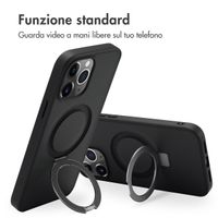 Accezz Cover con anello e supporto con MagSafe Apple iPhone 13 Pro Max - Nero