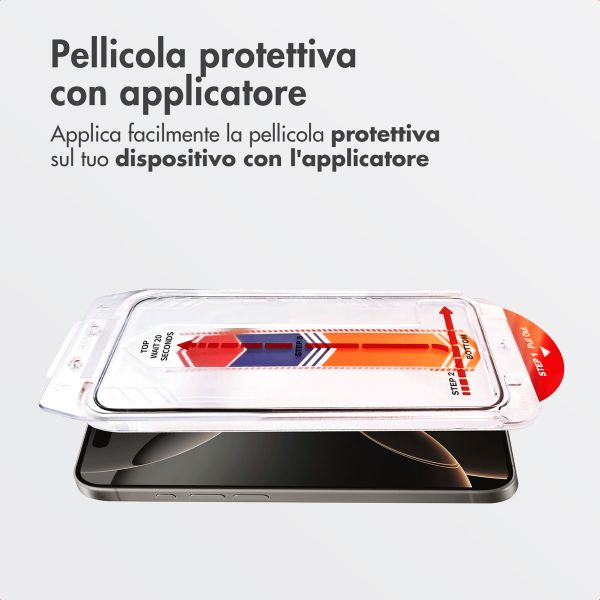 Accezz Vetro temperato + Applicatore Apple iPhone 16 Pro