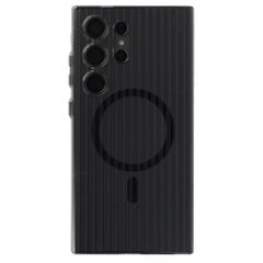 Accezz Cover Lite con MagSafe | Fluted | Samsung Galaxy S24 Ultra - Glossy Black