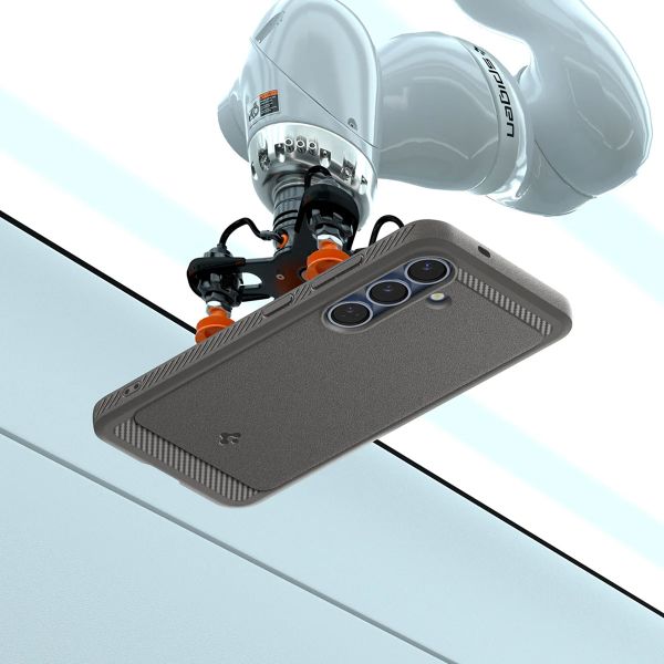 Spigen Cover Rugged Armor con MagSafe Samsung Galaxy S25 - Marble Gray