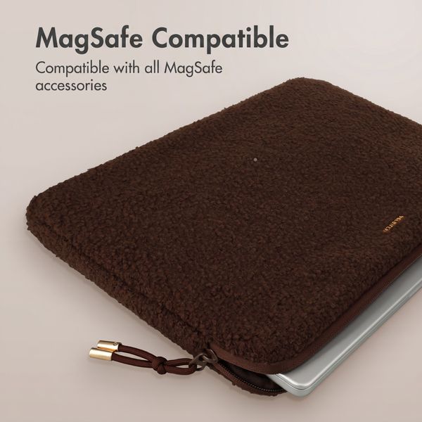 Selencia Cover laptop teddy 13-14 pollici - Choco Brown