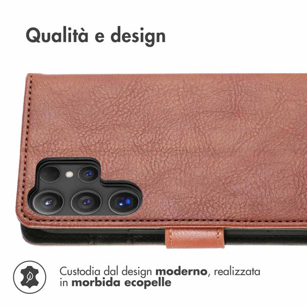 imoshion Cover a libro di Lusso Samsung Galaxy S25 Ultra - Marrone