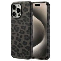 Selencia Cover Sabi Stampa pantera con MagSafe Apple iPhone 15 Pro Max - Midnight Black