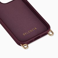 Selencia Cover posteriore Rivièra con MagSafe con ganci rimovibili Apple iPhone 14 Pro - Bold Burgundy