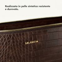 Selencia Cover per laptop Croco 15-16 pollici - Choco Brown