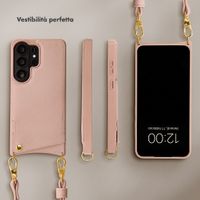 Selencia Cover per telefono Nova con cordino e portacarte Samsung Galaxy S26 Ultra - Dusty Rose
