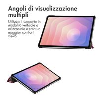 imoshion Cover Trifold Design Samsung Galaxy Tab S11 - Bloom Love Blush