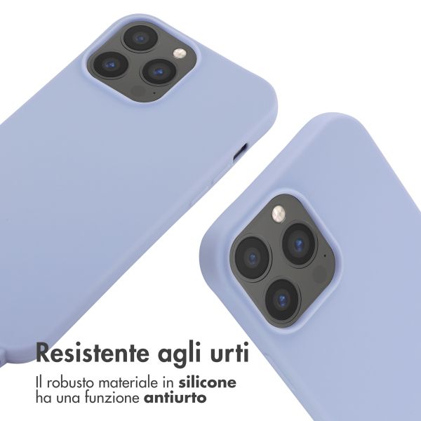 imoshion Cover in Silicone con Cordino Apple iPhone 13 Pro Max - Viola