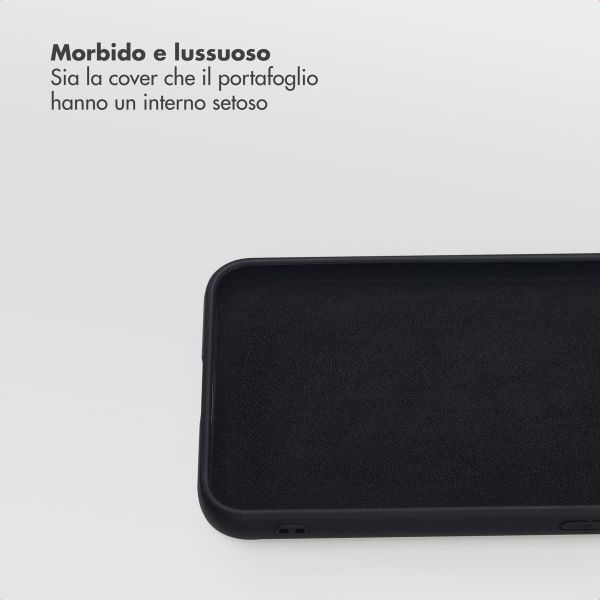 Selencia Libreria rimovibile Olyn con MagSafe Samsung Galaxy S25 / S24 - Nero